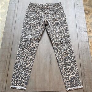 Easel Animal Print Jeans